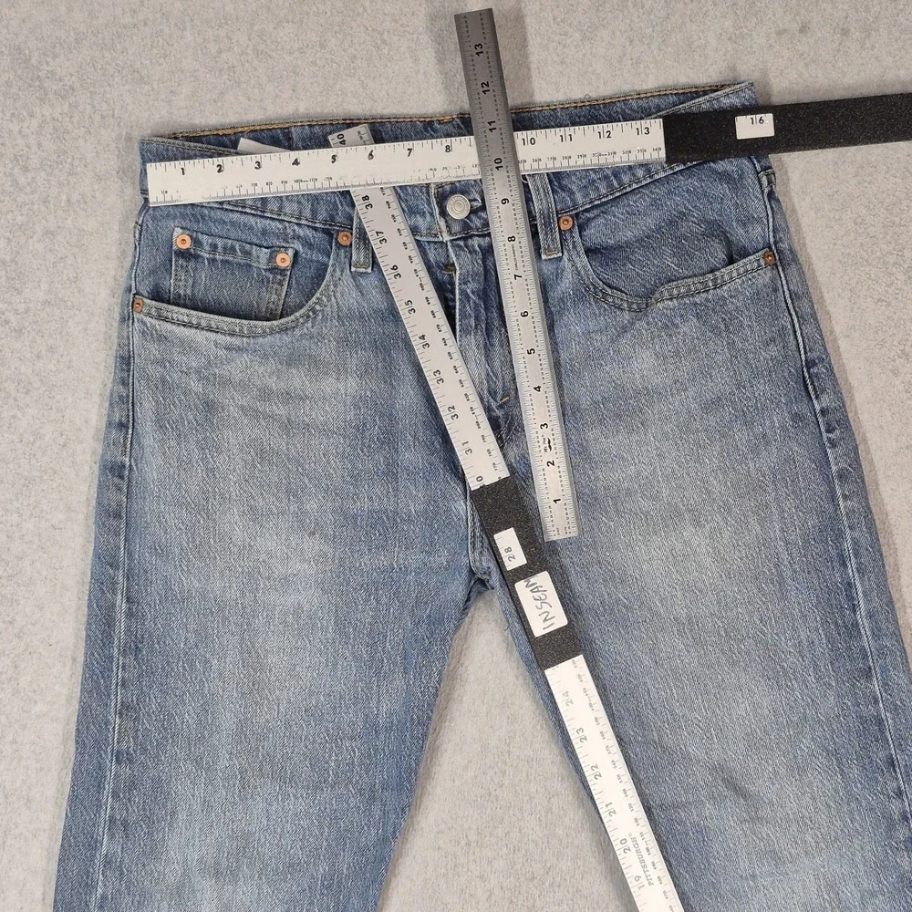 Levi's 502 Men Jeans 32X30 Blue Denim Straight Grunge 28